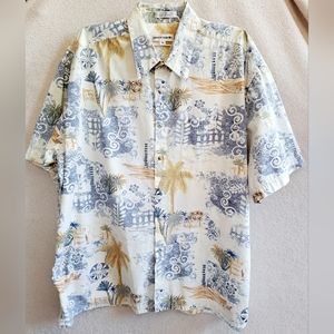 Men's Pierre Cardin Tropical Button Down Shirt